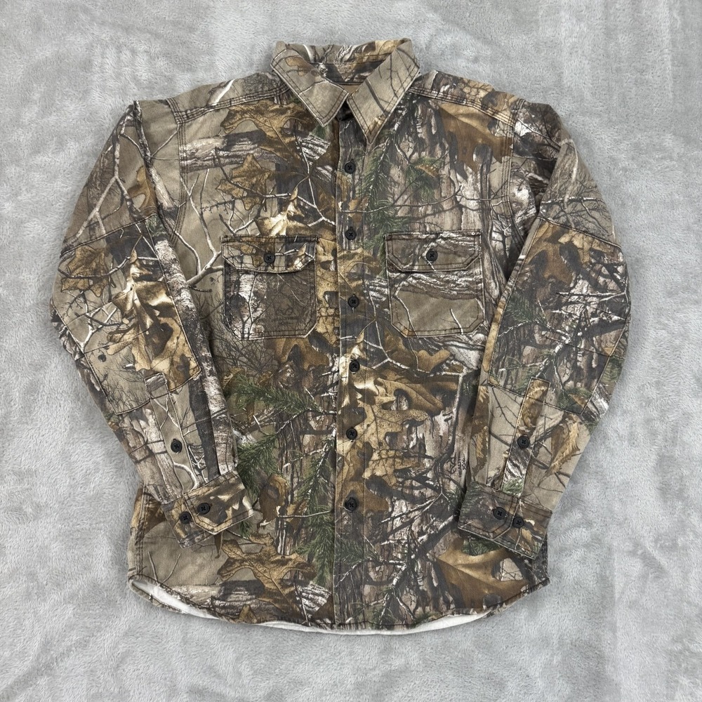 Pursuit Gear Shirt Mens M Realtree Xtra Camo Hunting Heavy Twill Elbow‎ Patch